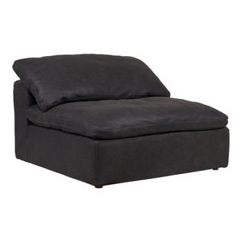 Clay Slipper Chair Nubuck Leather Black