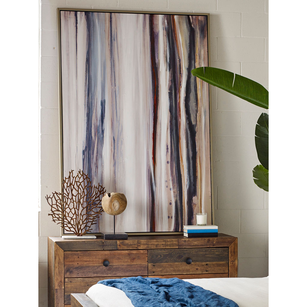 Color Swathe Wall Décor W/Frame Large