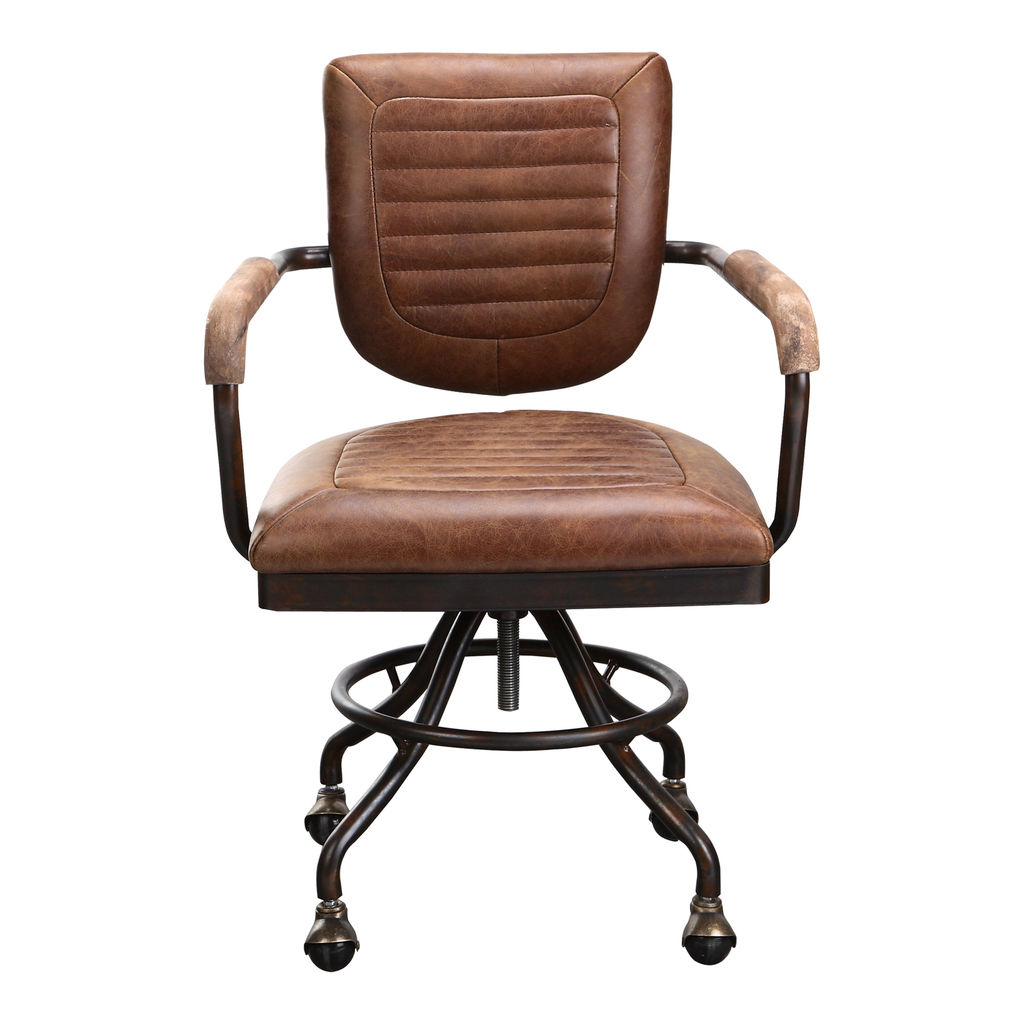 Preview image for Foster Swivel Desk Chair - Soft Brown