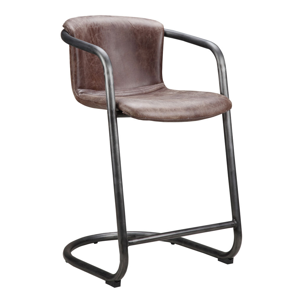 Freeman Counter Stool Light Brown (Set of 2)