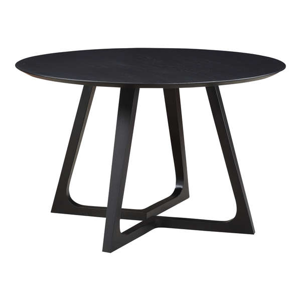Godenza Dining Table Round Black Ash