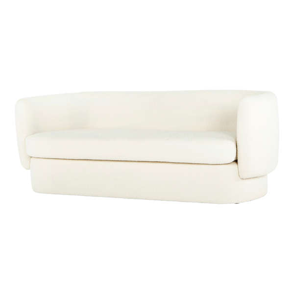 White Cloud-like Sofa In Soft Fabric (83"W)