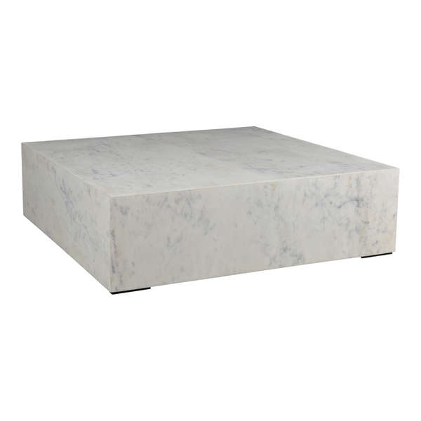 Moe's Nash White Marble Coffee Table