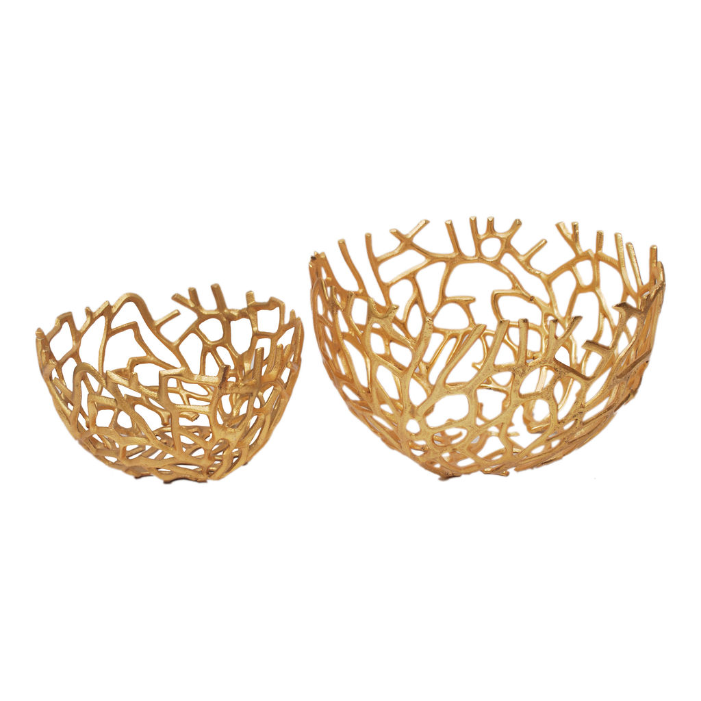 Preview image for Nest Bowls Gold Set Of 2