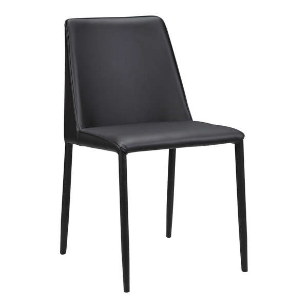 Nora Pu Dining Chair Black (Set of 2)