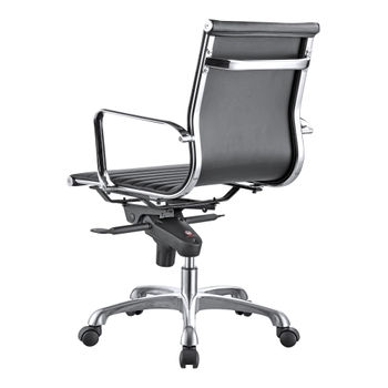 Omega Swivel Office Chair Low Back Black