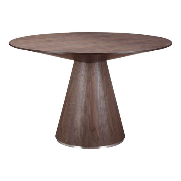 Geneva Walnut Dining Table, 47"