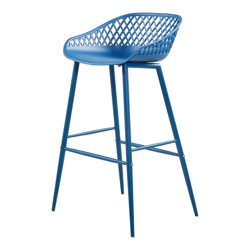 Preview image for Piazza Outdoor Barstool Blue (Set of 2)