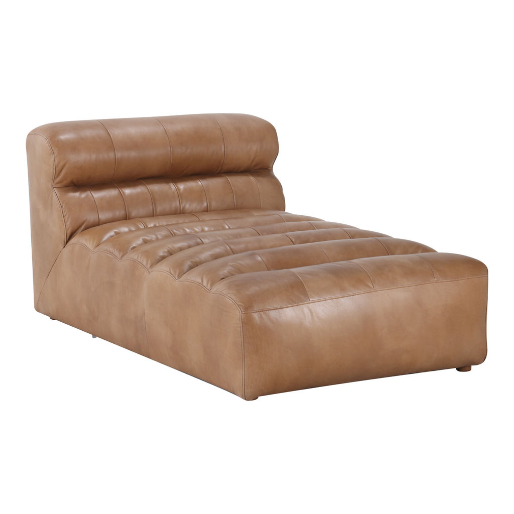 Preview image for Ramsay Leather Chaise Tan