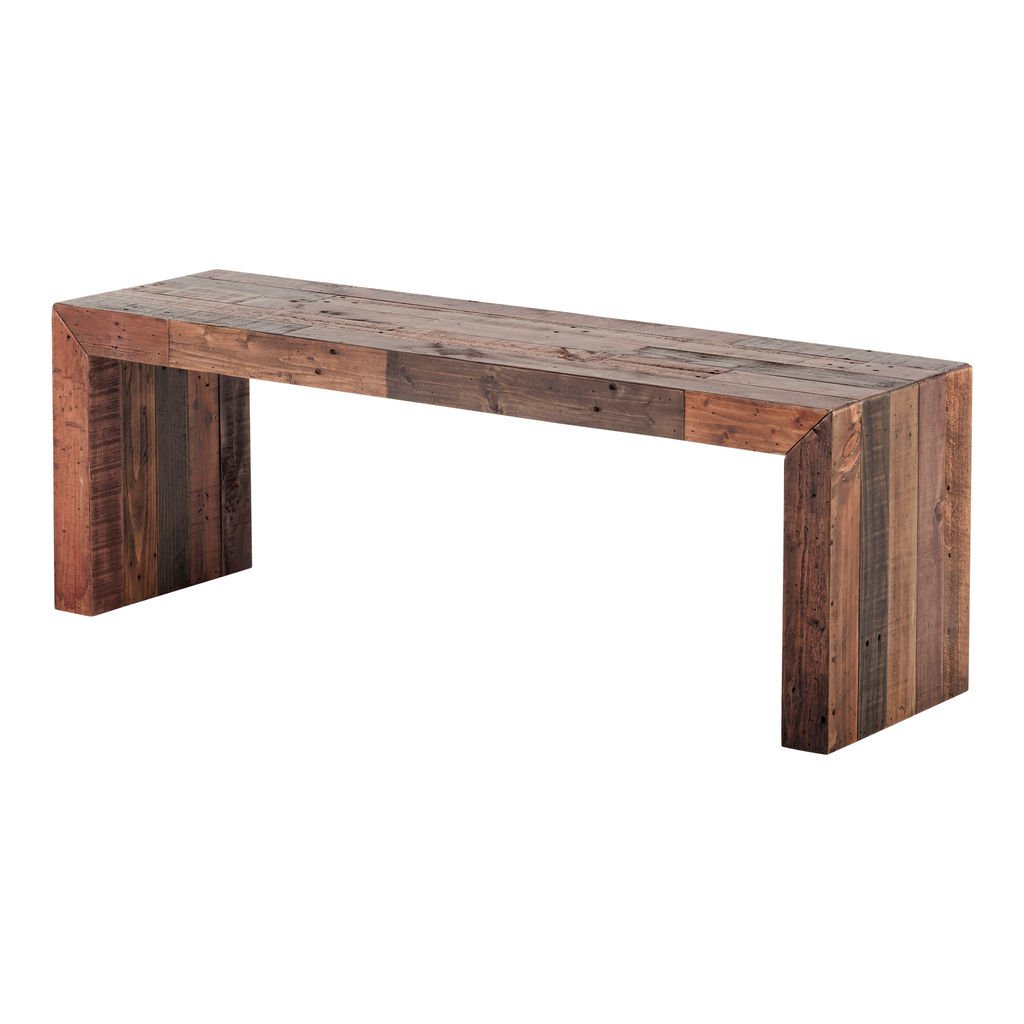 Rustic Solid Pine Bench (51"W x 15"D)