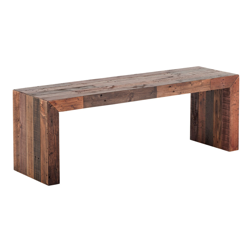 Rustic Solid Pine Bench (51"W x 15"D)