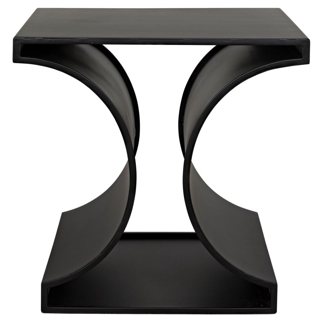 Alec Side Table, Black Metal