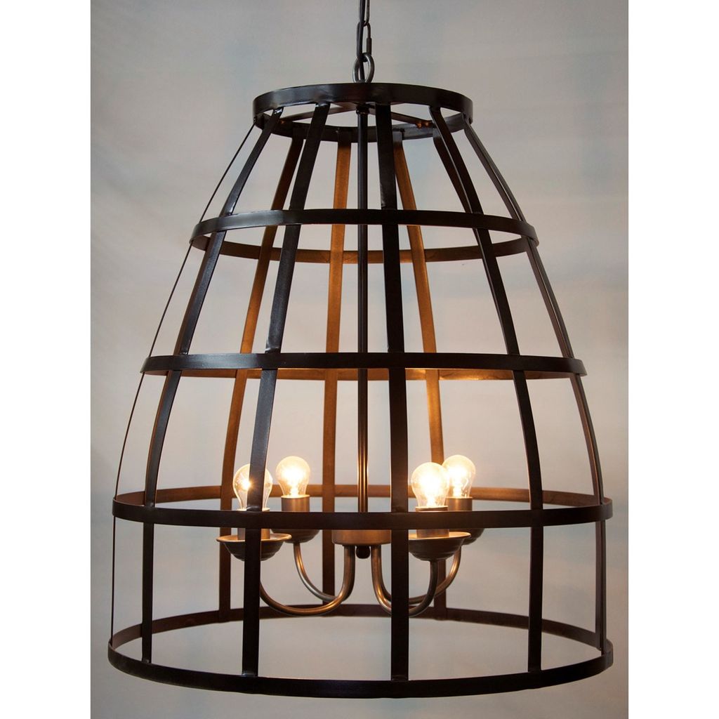 Preview image for Birdcage Pendant 305, Black Metal