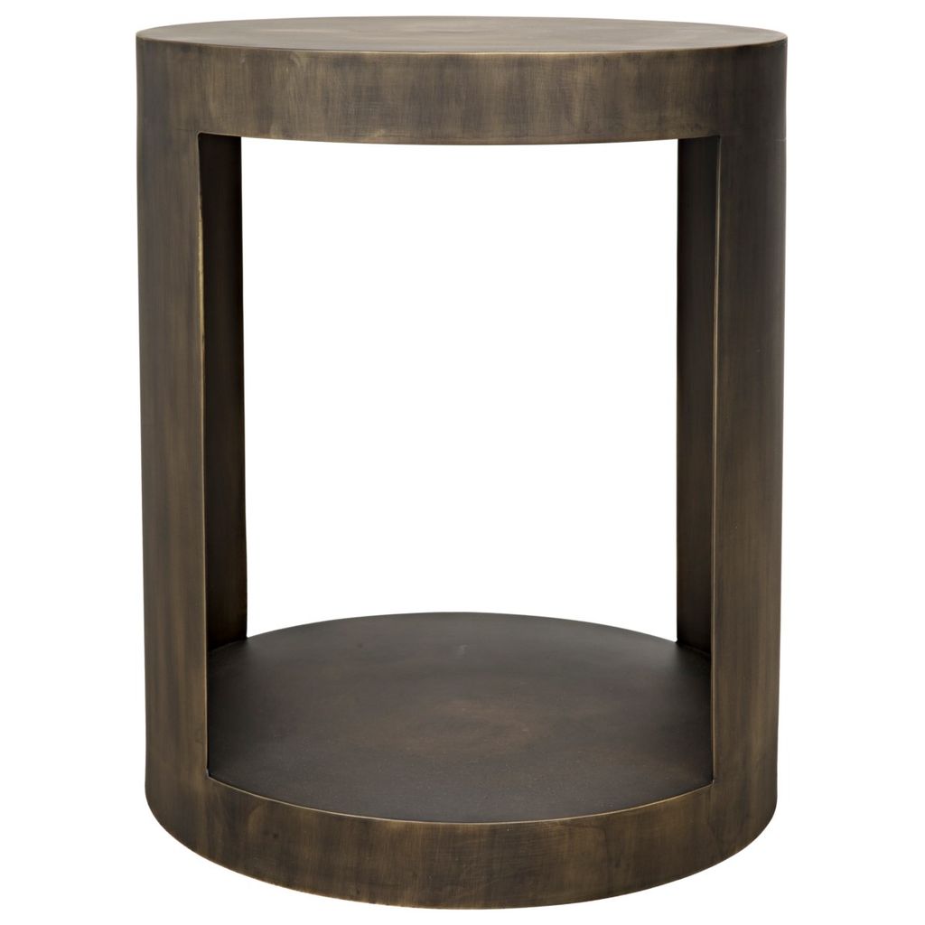 Preview image for Chrysler Side Table, Aged Brass