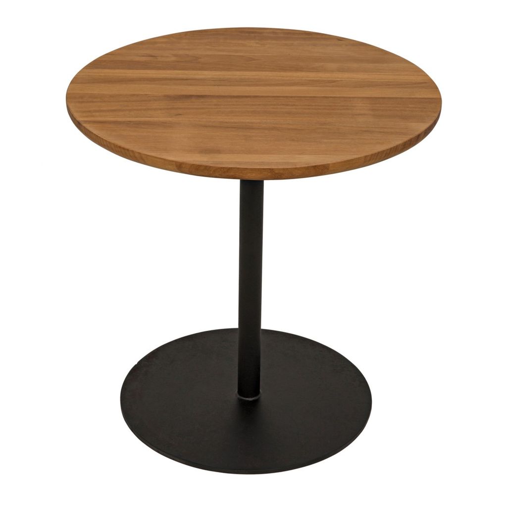 Preview image for Ford Small Side Table, Gold Teak With Metal Base