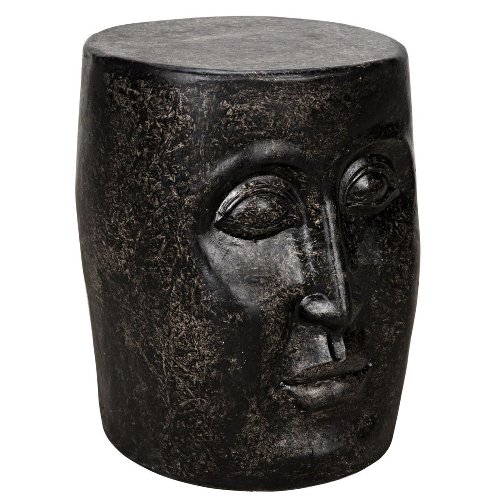 Preview image for Head Side Table, Black Fiber Cement