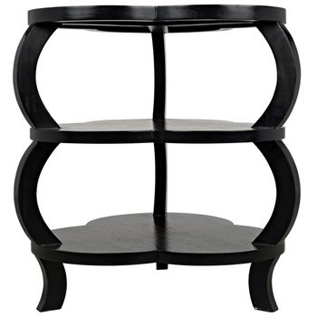 Keira Side Table, Hand Rubbed Black