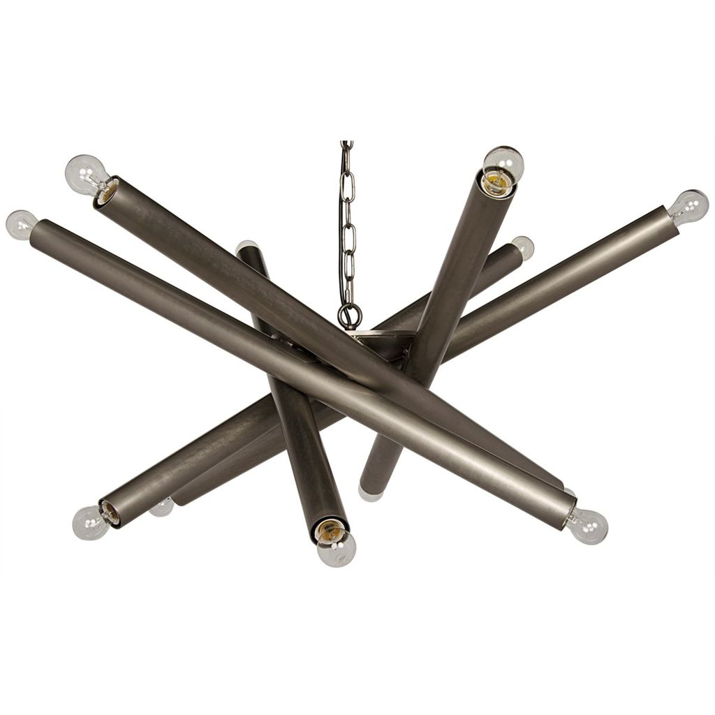 Lex Chandelier, Antique Silver