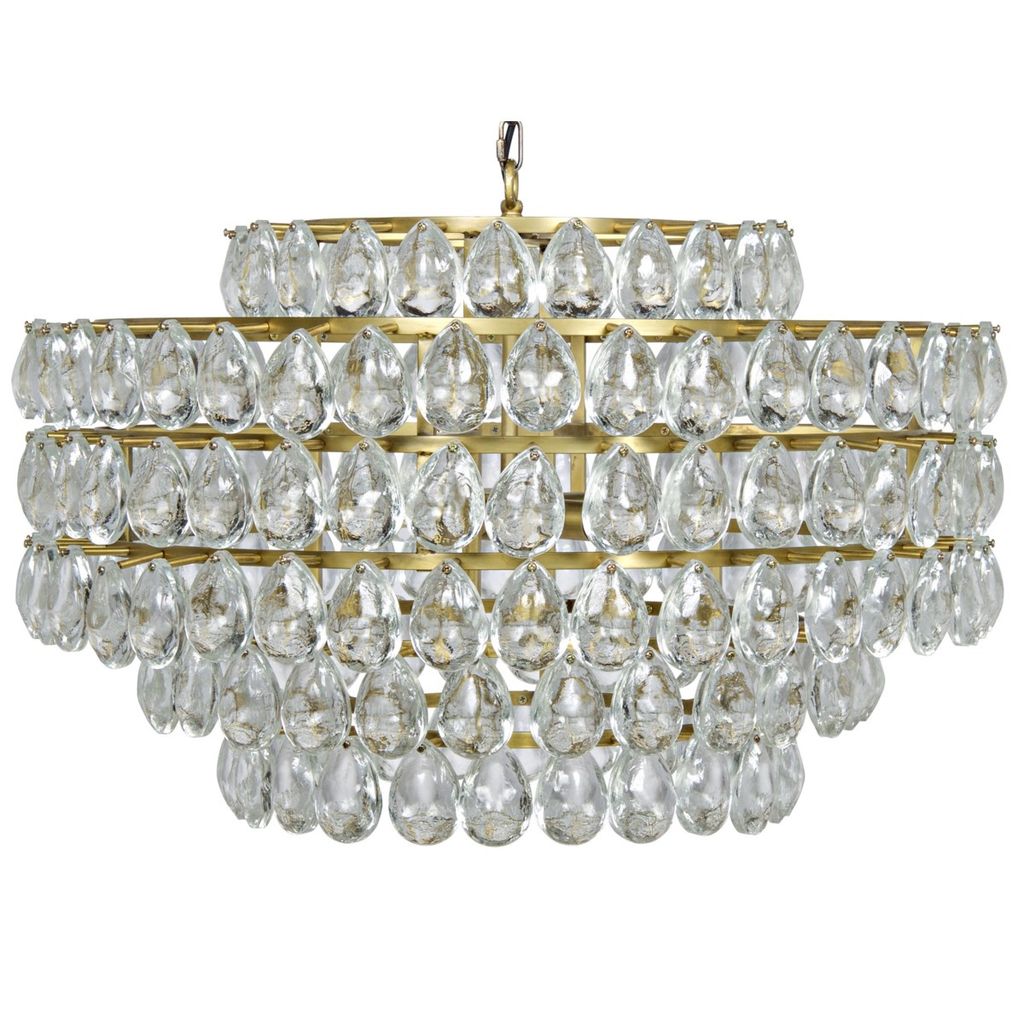 Preview image for Linden Chandelier, Antique Brass, Metal And Crystal