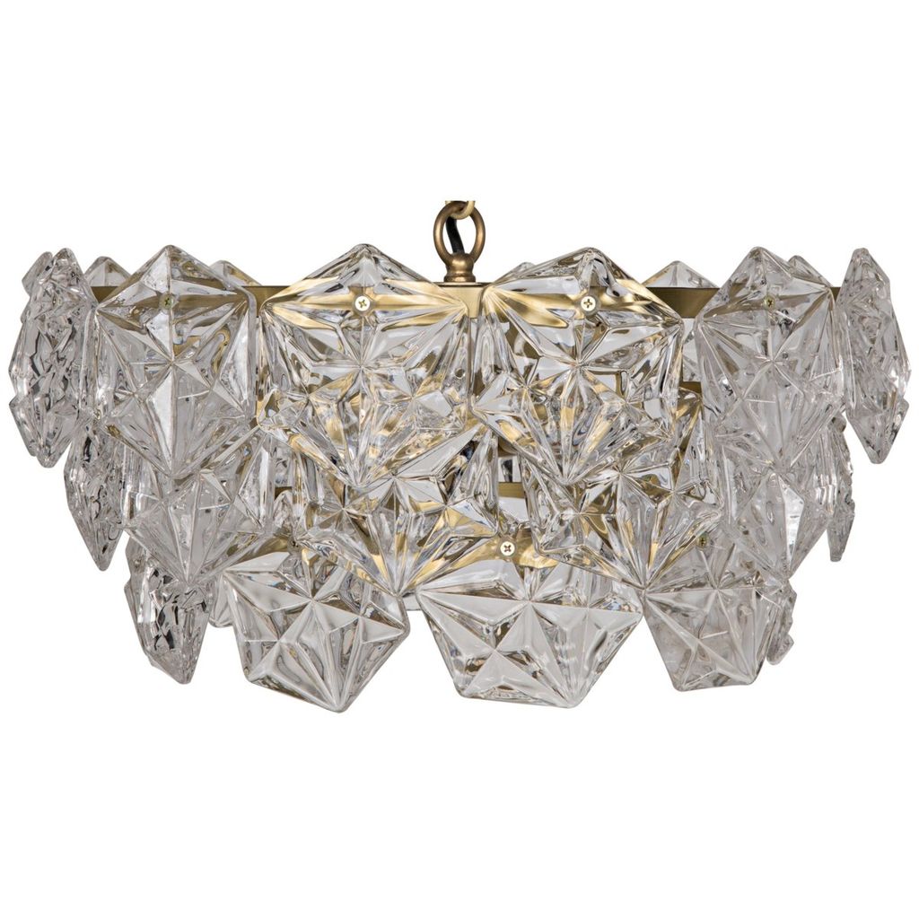 Neive Chandelier, Small, Antique Brass