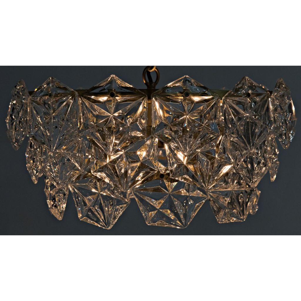 Neive Chandelier, Small, Antique Brass
