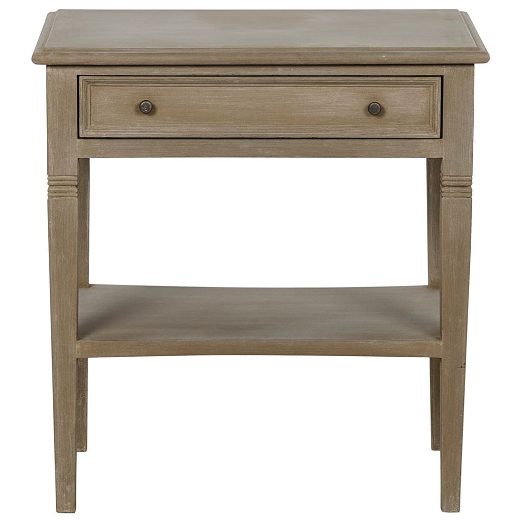 Oxford 1-Drawer Side Table, Weathered