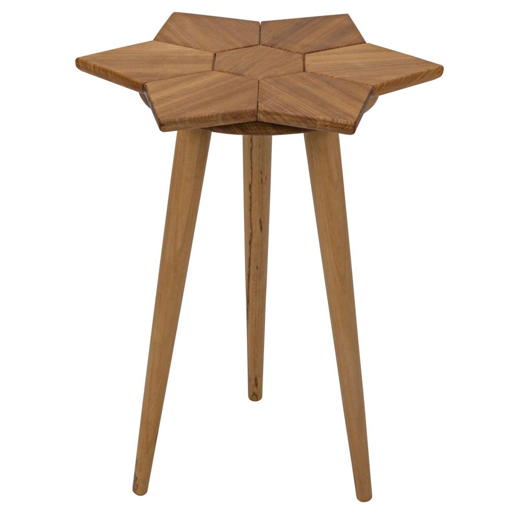 Preview image for Petal Side Table, Gold Teak