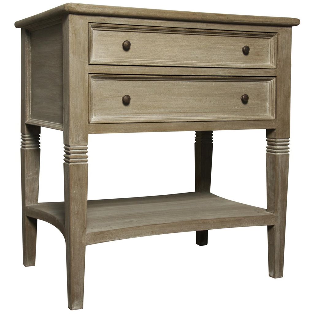 Preview image for Oxford 2-Drawer Side Table, Weathered