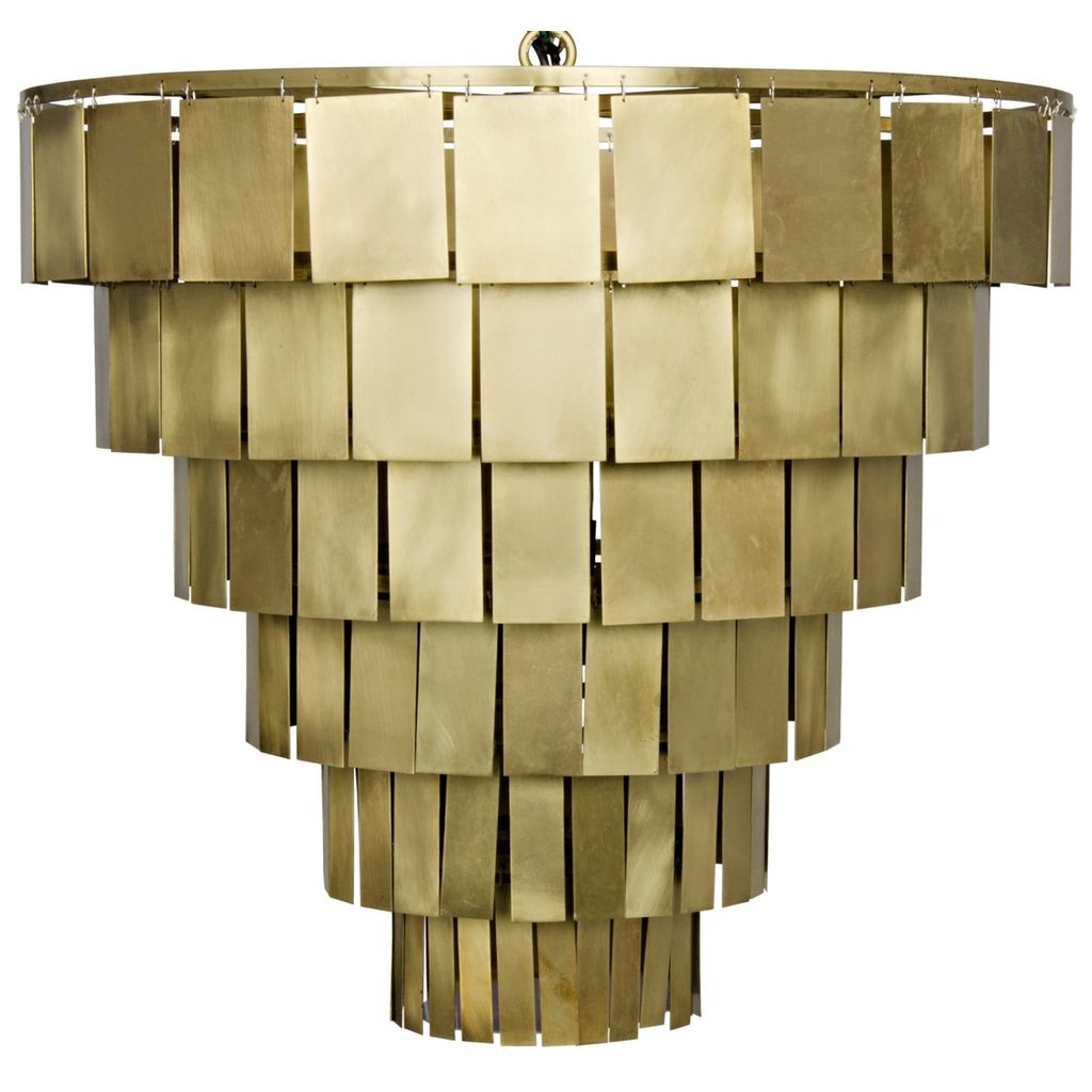 Preview image for Shield Chandelier, Antique Brass