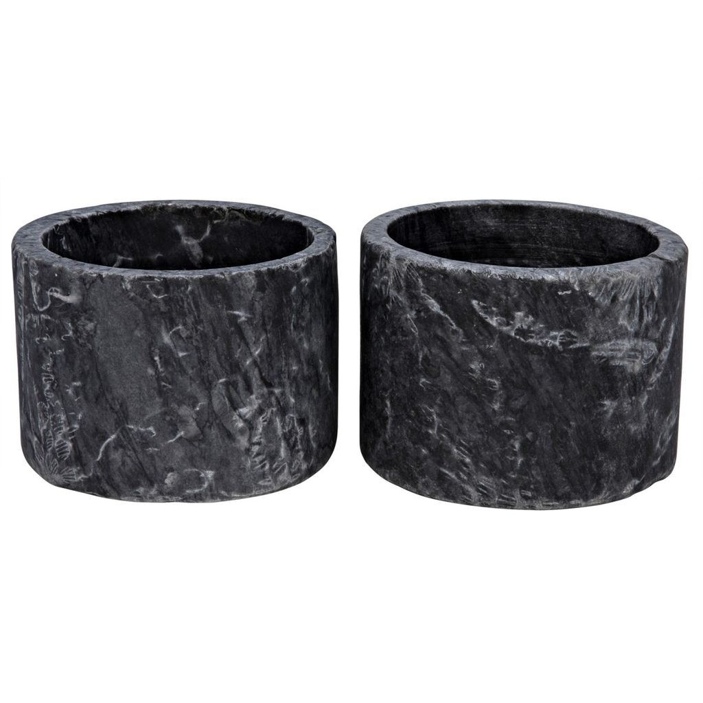 Preview image for Syma Decorative Candle Holder, Set Of 2, Black Marble