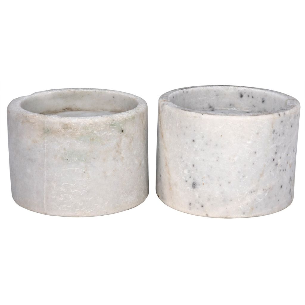 Preview image for Syma Decorative Candle Holder,, Set Of 2, White Marble