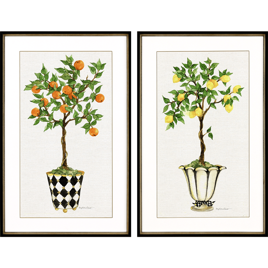 Fruit Topiary, Set Of 2
