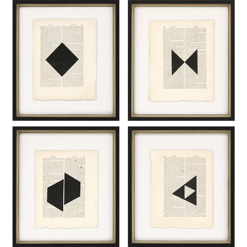 Geometrics I, Set Of 4