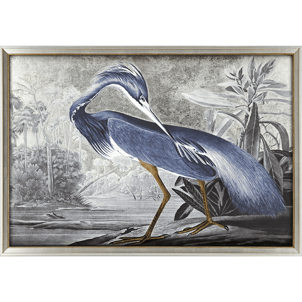 Heron In Silver