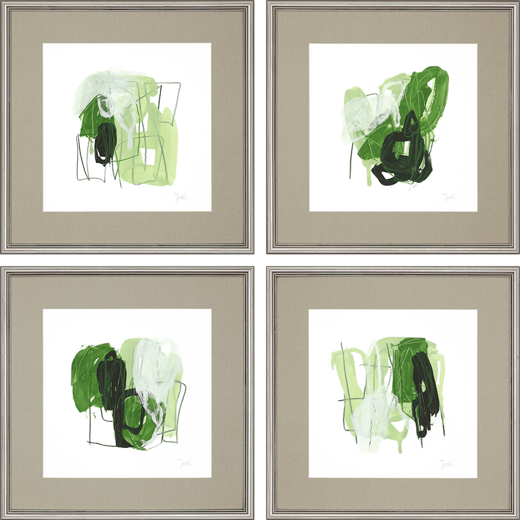 Preview image for Jade Schematic, Set Of 4
