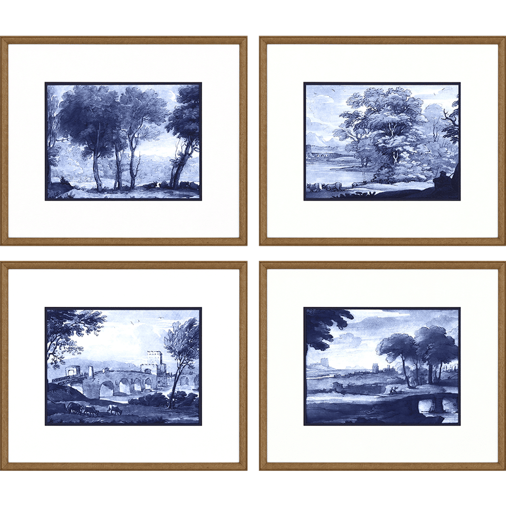 Pastoral Toile, Set Of 4