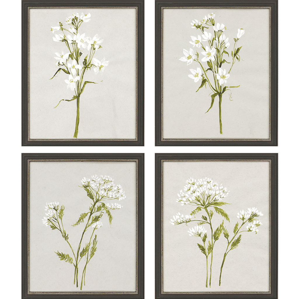 Preview image for White Field Flowers, Set Of 4