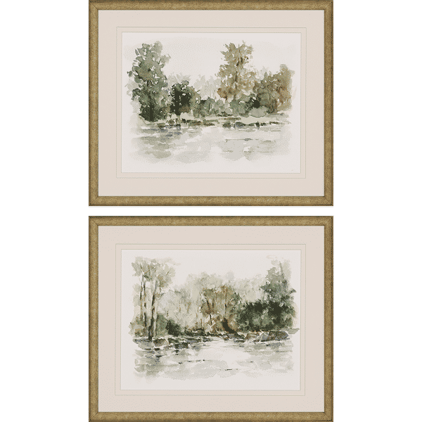 Wooded Stream, Set Of 2