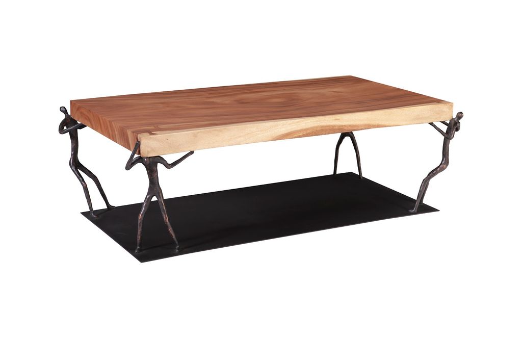 Preview image for Atlas Coffee Table, Chamcha Wood, Natural, Metal