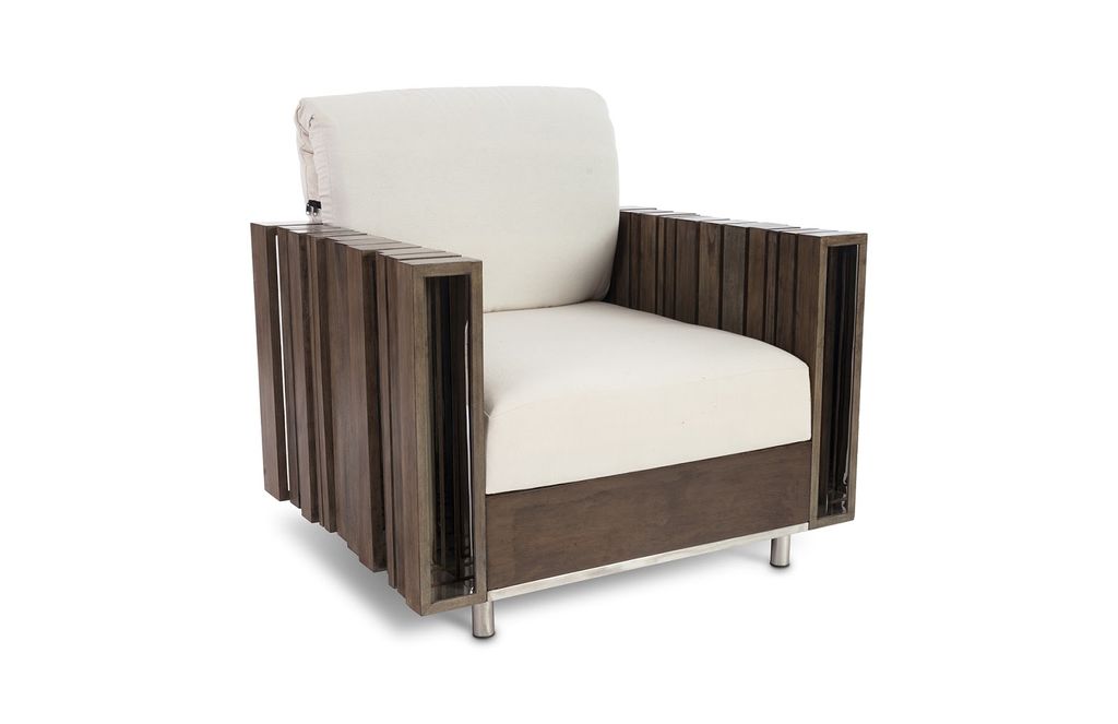 Preview image for Barcode Club Chair, White Cushion