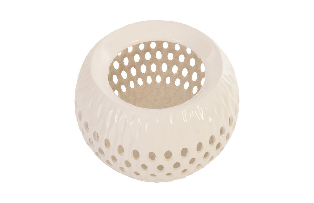Breathe Planter, Gel Coat White