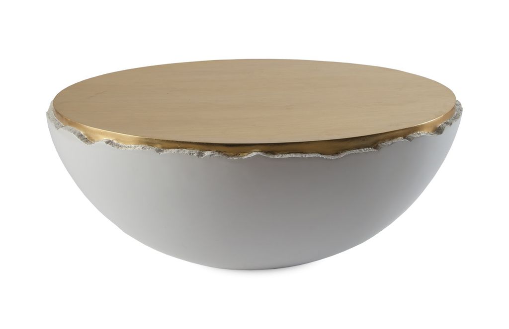 Preview image for White And Gold Leaf Coffee Table