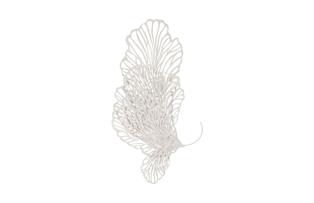 Butterfly Wall Art, White, Medium