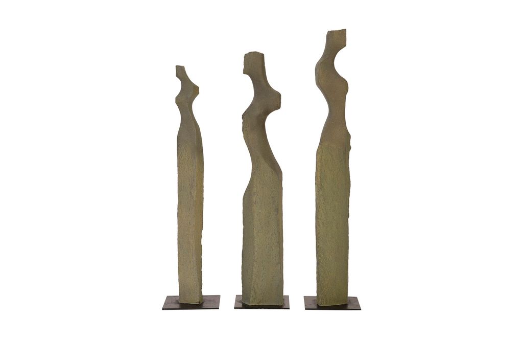 Cast Women Sculptures, Set Of 3