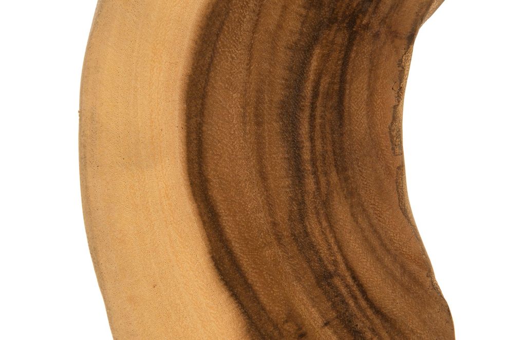 C-Shape Chamcha Wood Sculpture on Stand