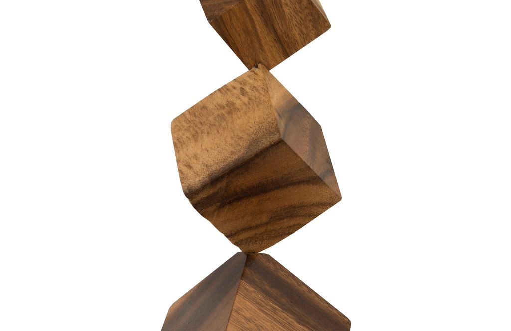 Cubes Wall Art, Chamcha Wood, Natural