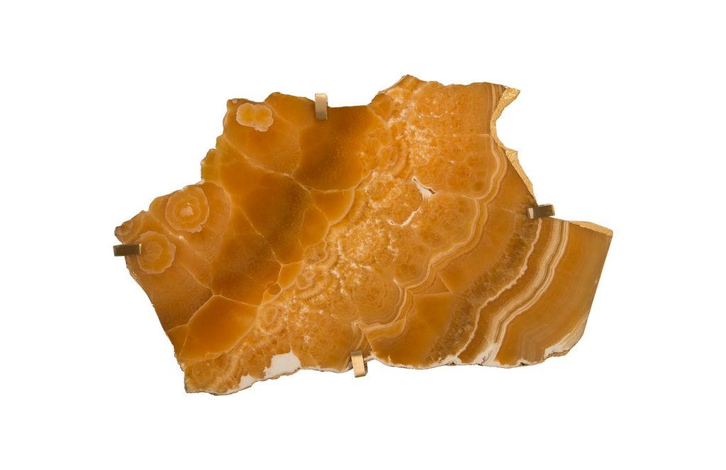 Preview image for Gem Wall Tile In Brass Setting, Sand Onyx