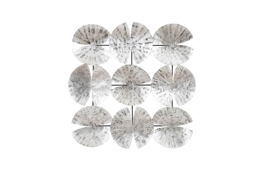 Preview image for Teo Wall Art, 9 Leaves, Silver