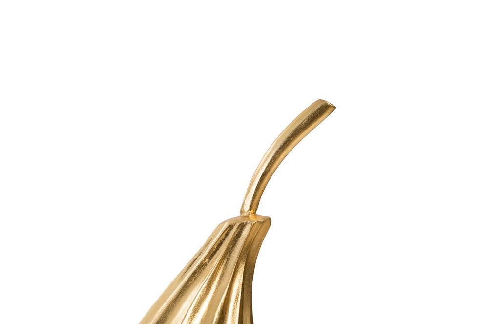 Living Room Pears Decor, Set of 3, Gold Leaf