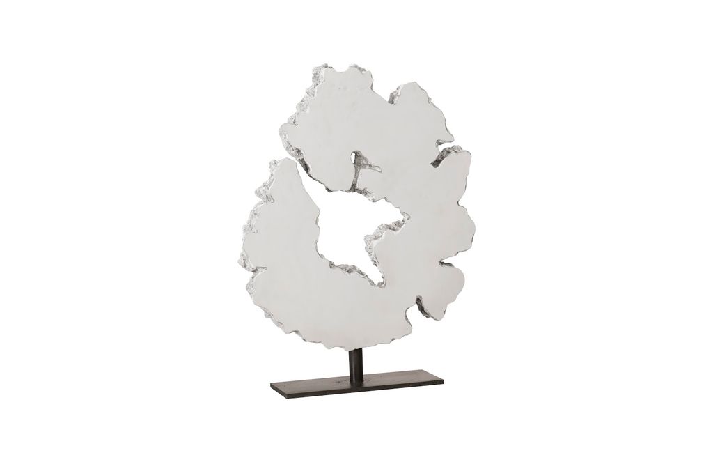 Preview image for Lava Slice Sculpture On Stand, Resin, Stainless Steel